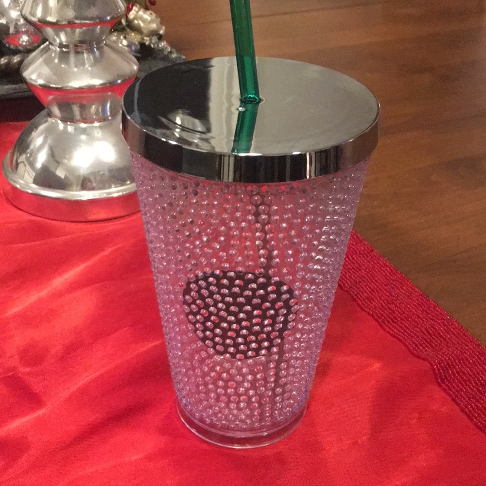 Starbucks New 2015 Hobnail Cup w/ Straw. BPA Free